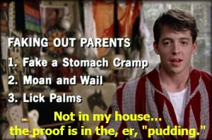 Ferris Bueller's fake out