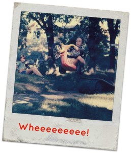 kid on big wheel edit